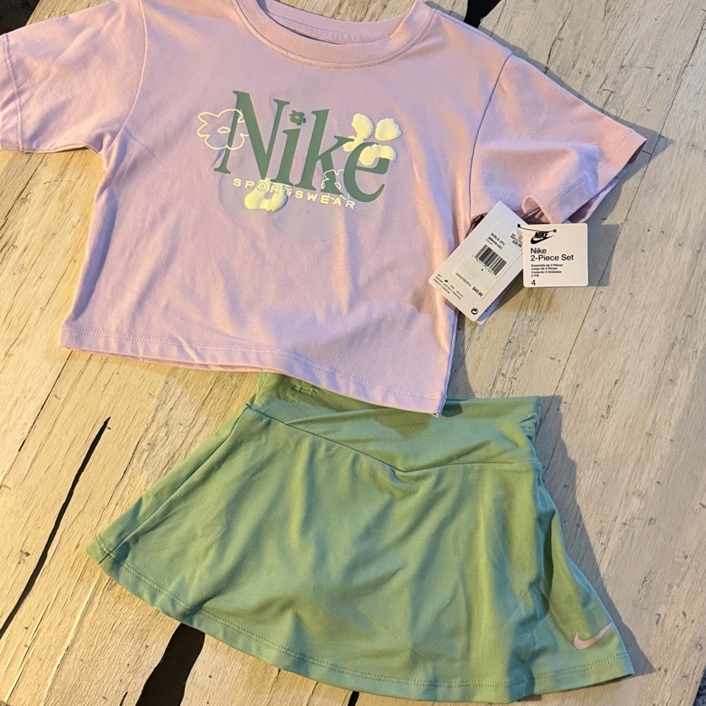 Nike Girls Athletic Dri-FIT Skort set NWT 4 6 6X - Picture 5 of 9